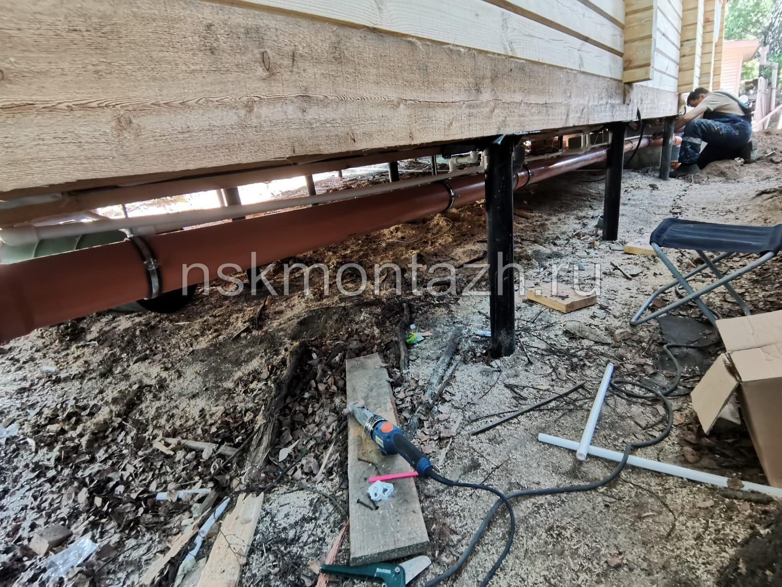 Монтаж системы канализации